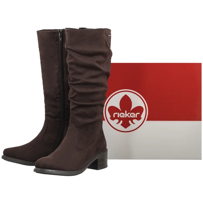 Kozaki Rieker Brązowe 74192-25 Brown  – zdjęcie 6