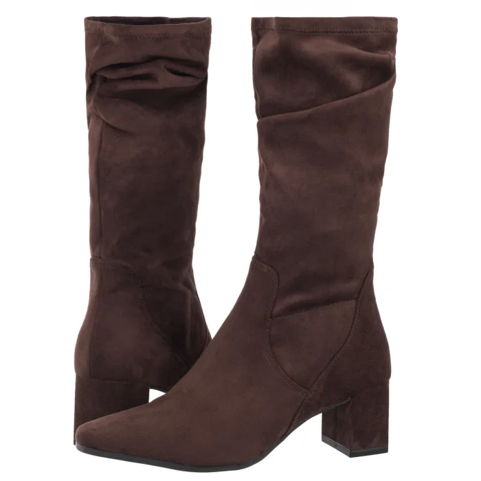 Kozaki Caprice Brązowe 9-25303-47 302 Dk Brn Stretch – zdjęcie 1