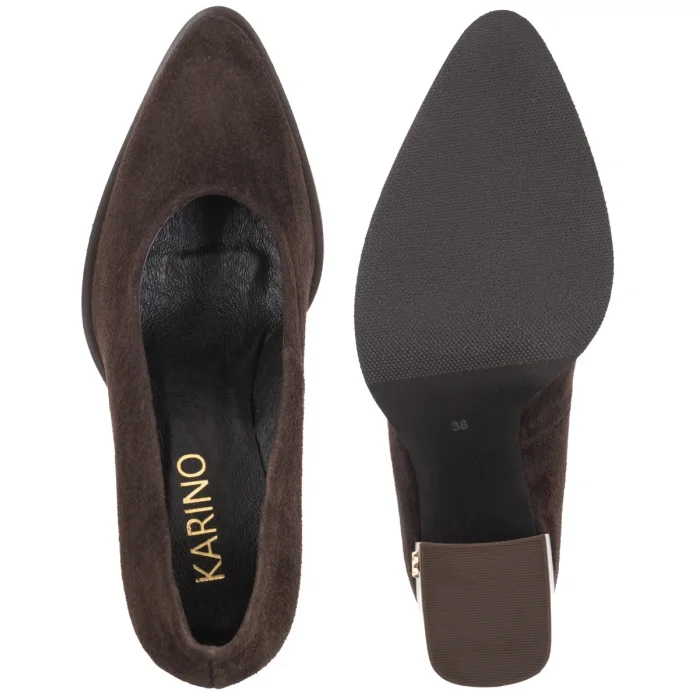 Czółenka Karino Brązowe 6163/015-P – zdjęcie 5