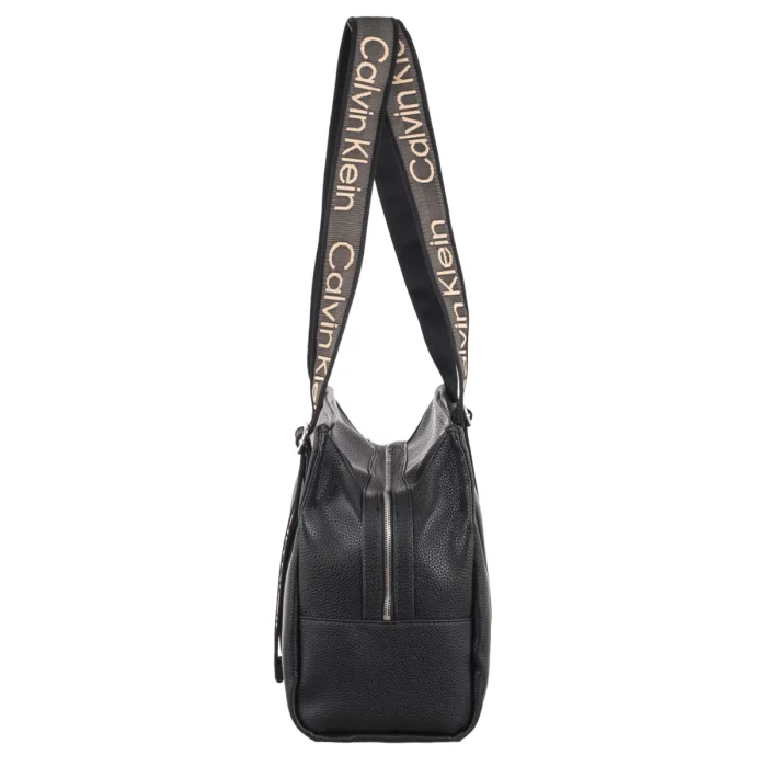 Torebka Szopperka Calvin Klein Webbing Adj Strap Tote Black LV04F3644G UB1  – zdjęcie 3