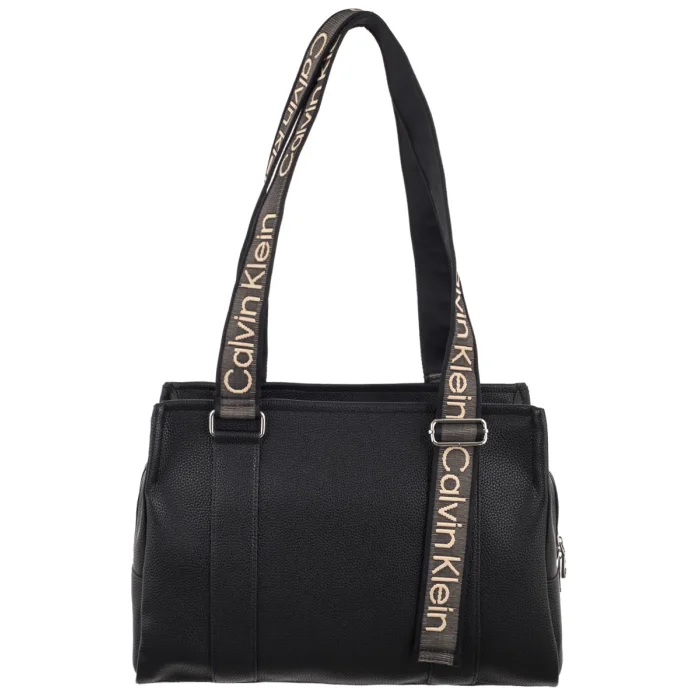 Torebka Szopperka Calvin Klein Webbing Adj Strap Tote Black LV04F3644G UB1  – zdjęcie 2