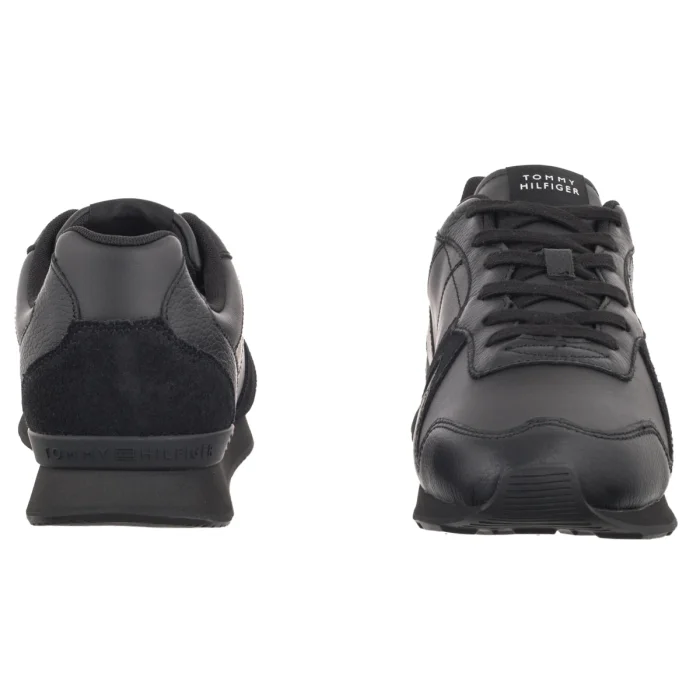 Sneakersy Tommy Hilfiger T Hilfiger Core Lth Runner Black FM0FM06002 BDS – zdjęcie 4