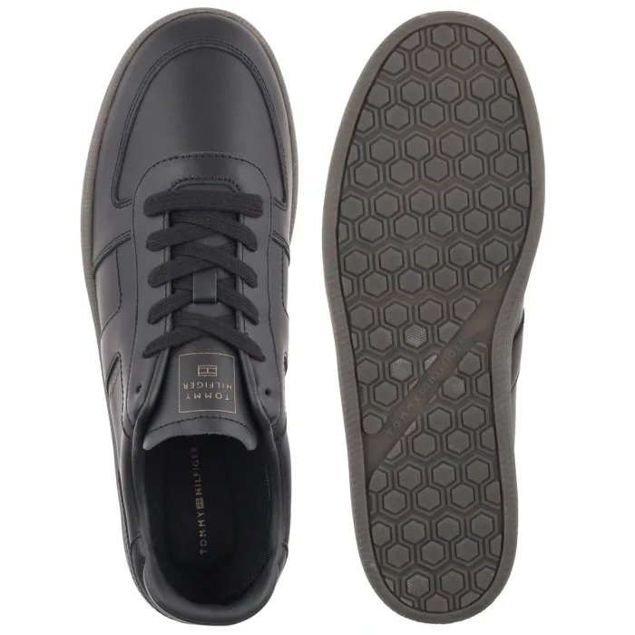 Sneakersy Tommy Hilfiger TH Tribeca Sneaker Leather Black FM0FM06083 BDS – zdjęcie 5