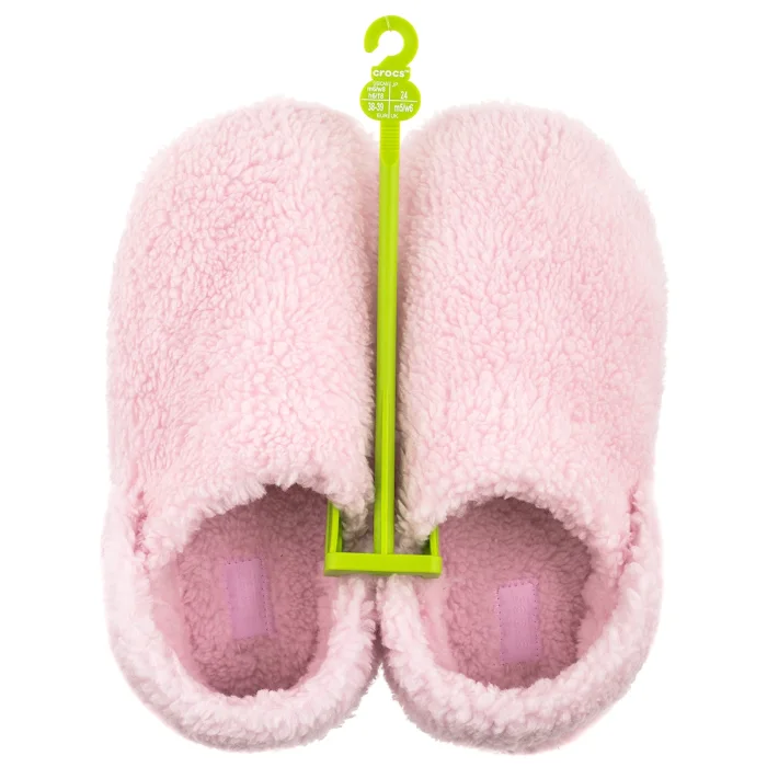 Kapcie Crocs Classic Cozzzy Slipper Pink Milk 209386-6ZW – zdjęcie 6