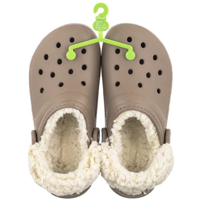 Klapki Crocs Classic Fleece Lined Clog Mushroom 211396-195 – zdjęcie 6