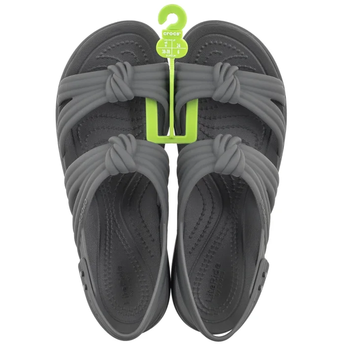 Sandały Crocs Brooklyn Knot Low Wedge Carbon 212864-0YK – zdjęcie 6