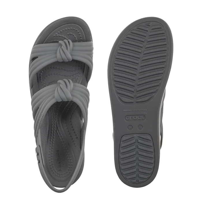 Sandały Crocs Brooklyn Knot Low Wedge Carbon 212864-0YK – zdjęcie 5