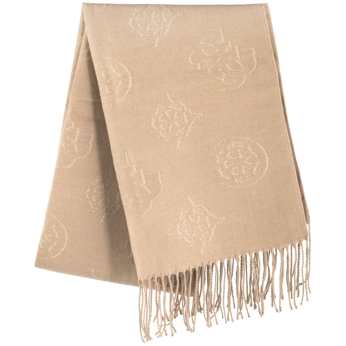 Szal Guess Carmella 50 x 175 cm Jacquard Scarf AW5654 POL03 LPL – zdjęcie 1