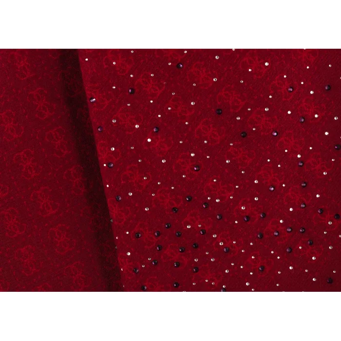 Szal Guess Jewels 65 x 180 cm Jacquard Scarf AW5658 POL03 BUR – zdjęcie 2