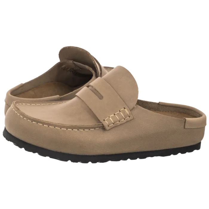 Mule Birkenstock Naples Wrapped Tabacco Brown 1032697 Leather Oiled – zdjęcie 1