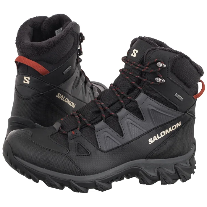 Trapery Salomon Outsnow Gtx Black/Asphalt/Burnt Henna 479809 – zdjęcie 1
