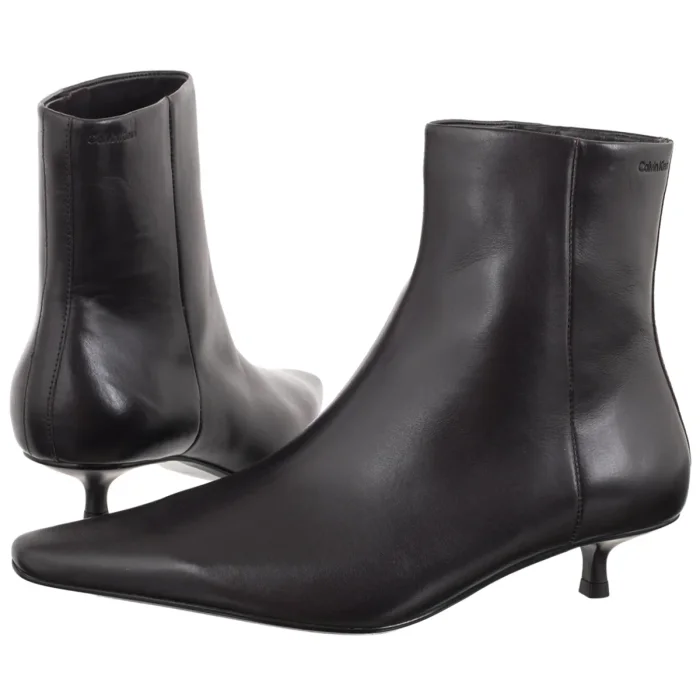 Botki Calvin Klein Kitten Heel Ankle Boot LTH Fudge HW0HW03165 VH2 – zdjęcie 1