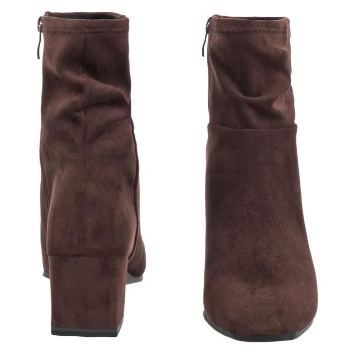 Botki Caprice Brązowe 9-25304-47 302 Dk Brn Stretch – zdjęcie 4