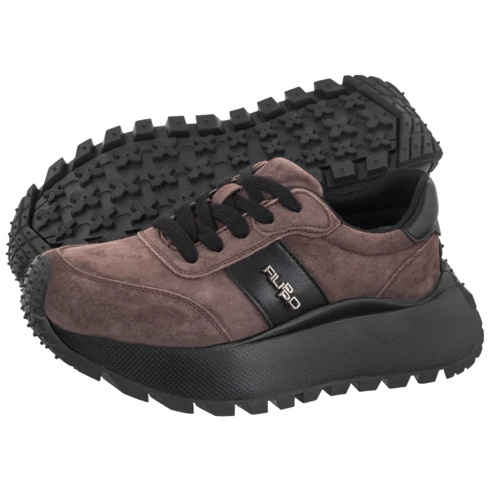 Sneakersy Filippo Ciemnobrązowe DP6785/26 D BR – zdjęcie 1