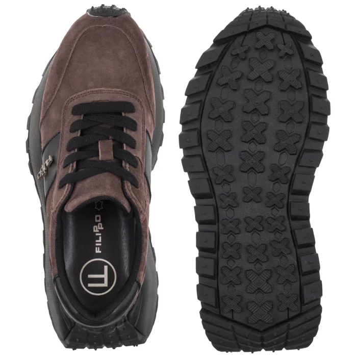 Sneakersy Filippo Ciemnobrązowe DP6785/26 D BR – zdjęcie 5