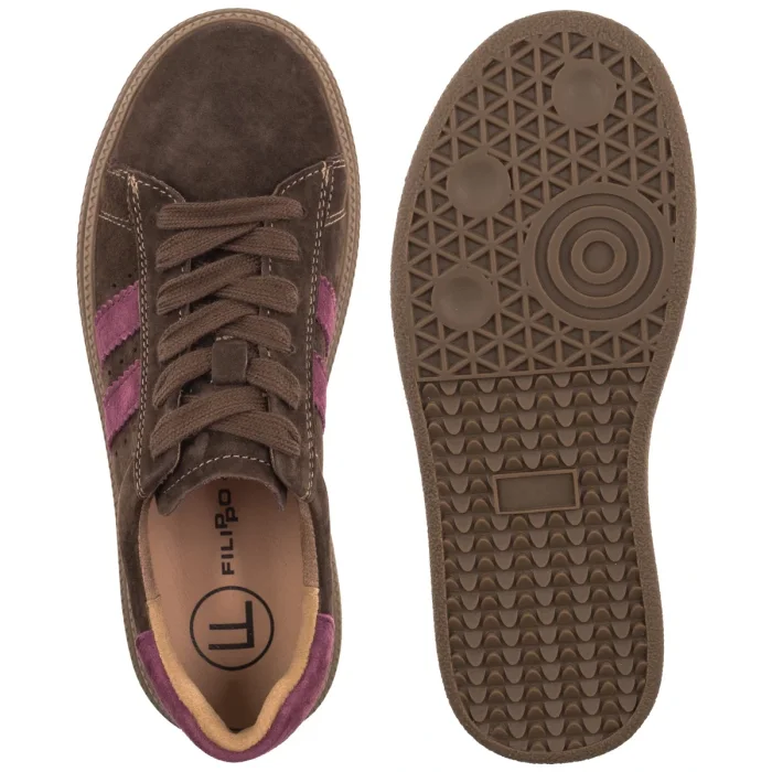 Sneakersy Filippo Ciemnobrązowe DP7981/26 D BR – zdjęcie 5