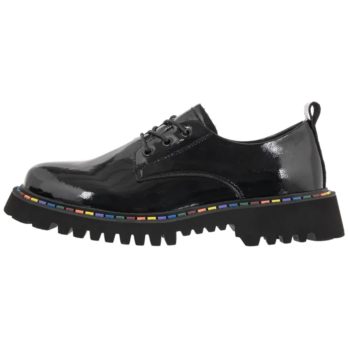 Półbuty Filippo Czarne Lakierowane DP8341/26 BK L – zdjęcie 2