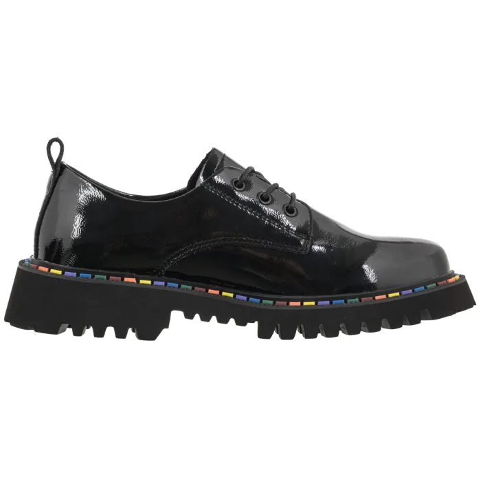 Półbuty Filippo Czarne Lakierowane DP8341/26 BK L – zdjęcie 3