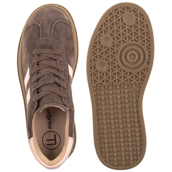 Sneakersy Filippo Ciemnobrązowe DP7995/26 D BR – zdjęcie 5