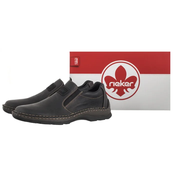 Półbuty Rieker Czarne 05370-00 Black – zdjęcie 6