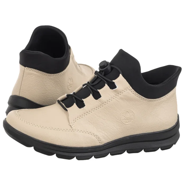 Botki Rieker Beżowe Z0065-60 Beige – zdjęcie 1