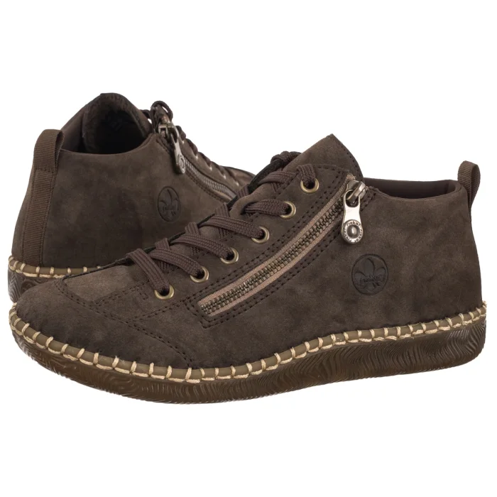 Półbuty Rieker Brązowe N2414-25 Brown – zdjęcie 1