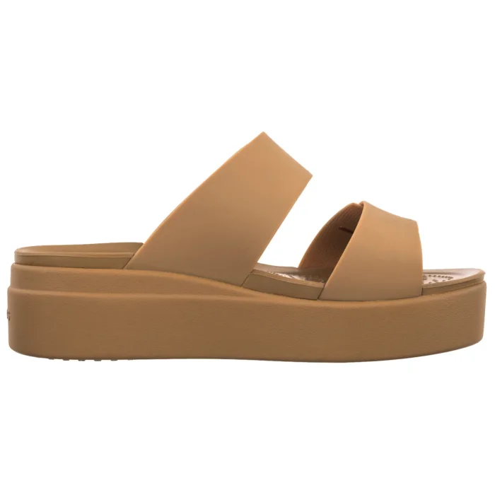 Klapki Crocs Brooklyn Buckle Low Wedge Umber 207431-2HI – zdjęcie 3