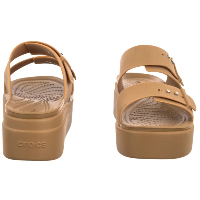 Klapki Crocs Brooklyn Buckle Low Wedge Umber 207431-2HI – zdjęcie 4
