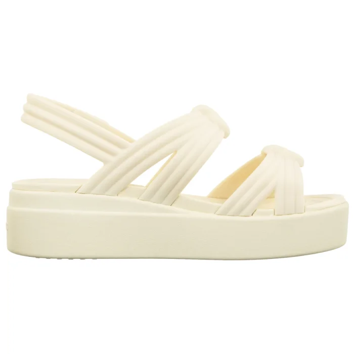 Sandały Crocs Brooklyn Knot Low Wedge Ivory 212864-105 – zdjęcie 3