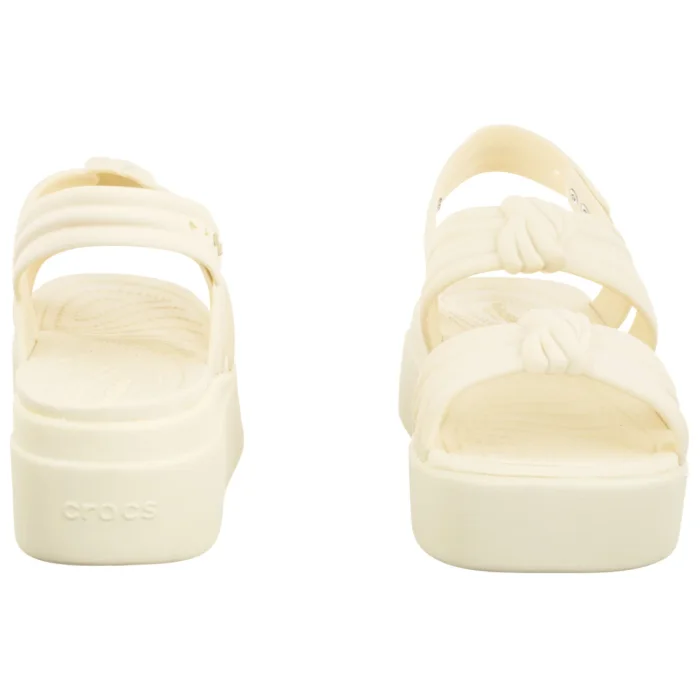 Sandały Crocs Brooklyn Knot Low Wedge Ivory 212864-105 – zdjęcie 4