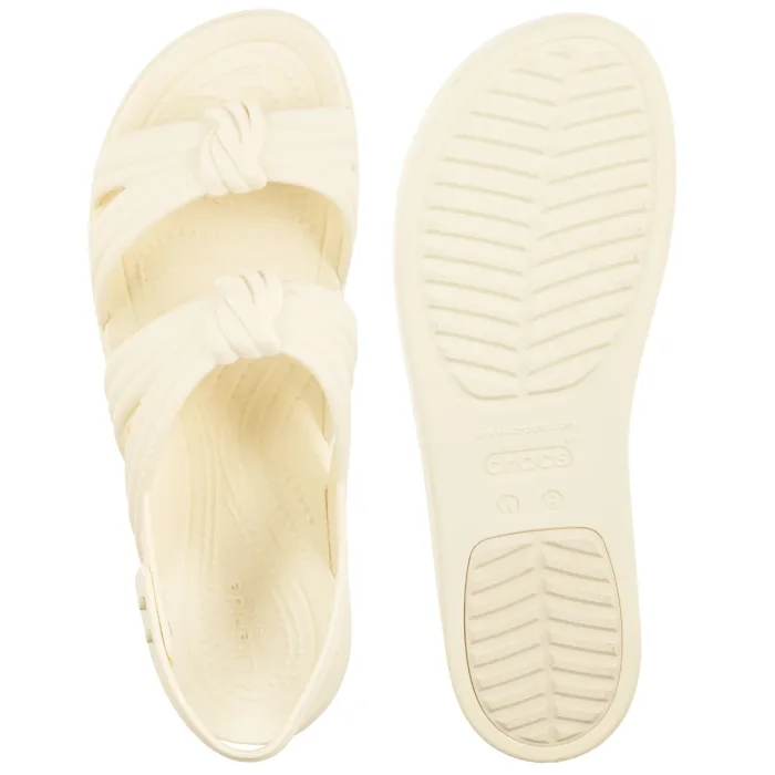 Sandały Crocs Brooklyn Knot Low Wedge Ivory 212864-105 – zdjęcie 5
