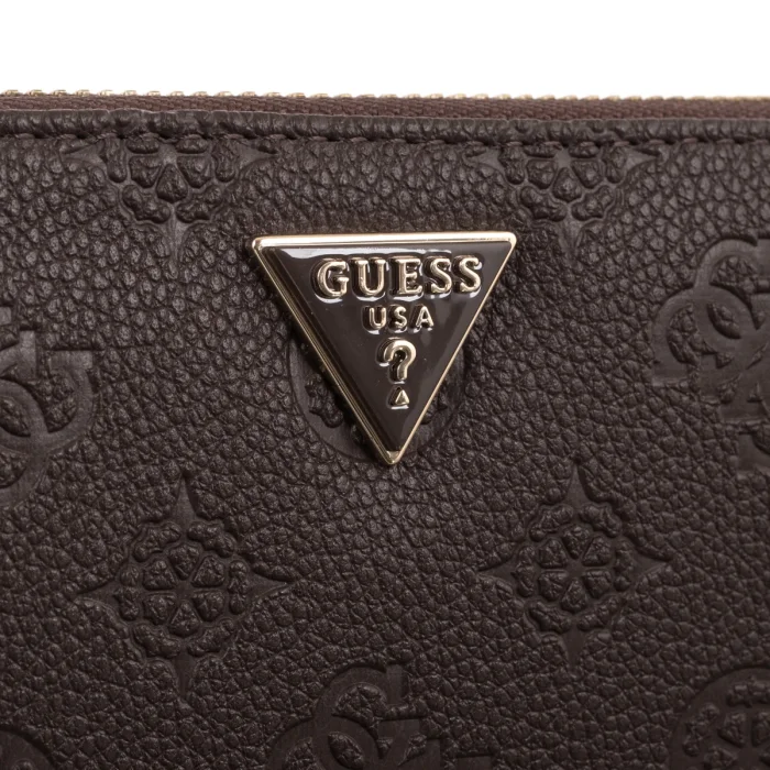 Portfel Guess Blake Slg Large Zip Around SWPD22 22146 Brown Logo – zdjęcie 3