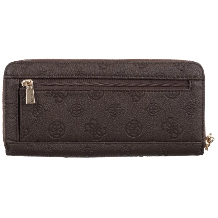Portfel Guess Blake Slg Large Zip Around SWPD22 22146 Brown Logo – zdjęcie 2