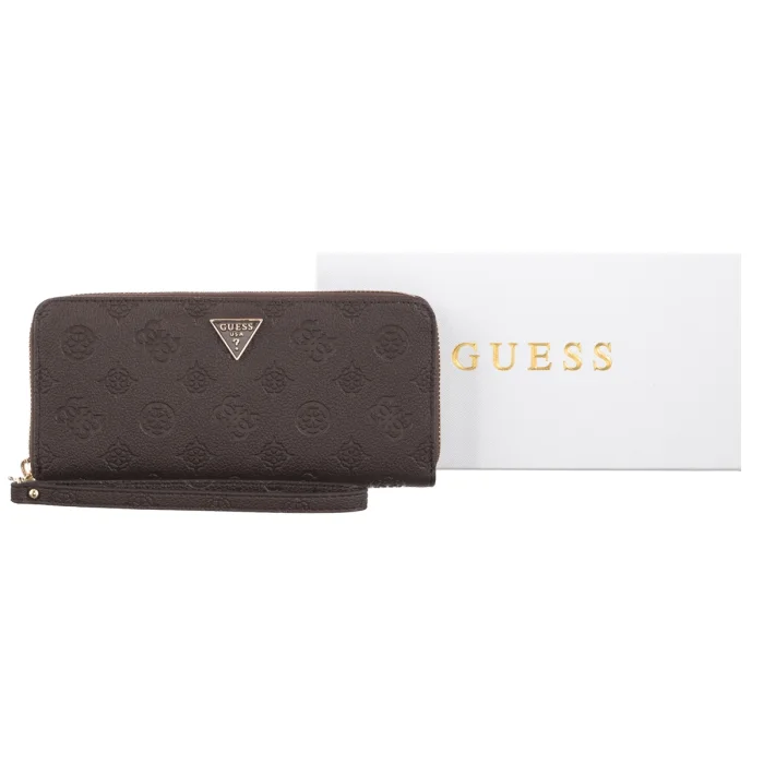 Portfel Guess Blake Slg Large Zip Around SWPD22 22146 Brown Logo – zdjęcie 5