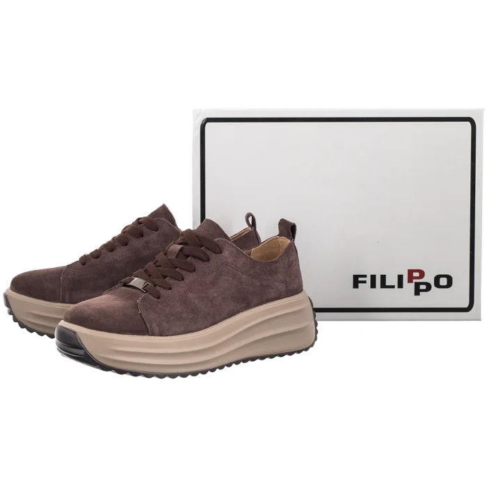 Sneakersy Filippo Brązowe DP8339/26 D BR – zdjęcie 6