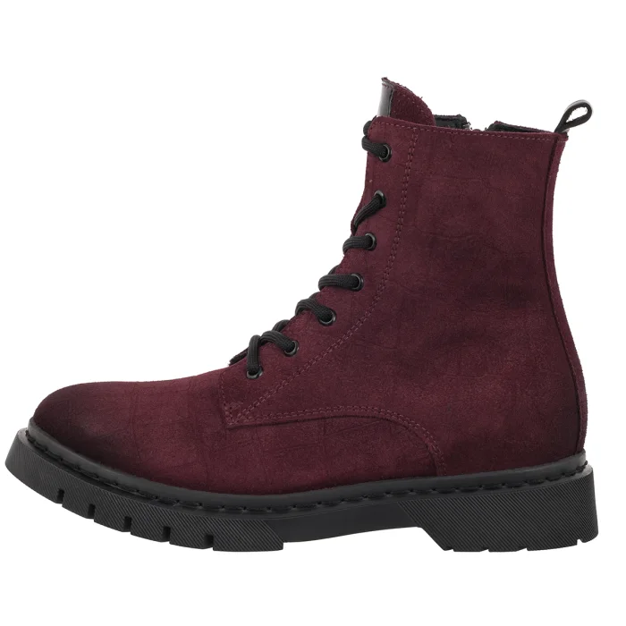 Workery Tamaris Bordowe 1-25269-41 544 Bordeaux Croco – zdjęcie 2