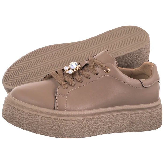 Sneakersy Venezia Brązowe V408-00379-01TAU – zdjęcie 1
