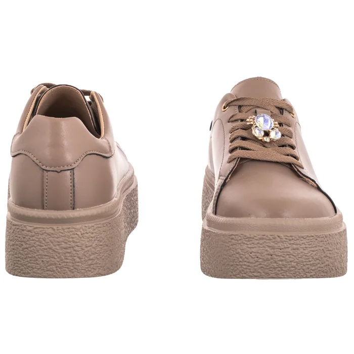 Sneakersy Venezia Brązowe V408-00379-01TAU – zdjęcie 4