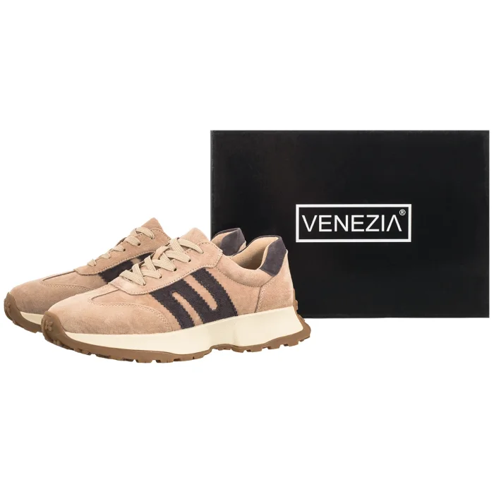 Sneakersy Venezia Beżowe V408-00396-02BEI – zdjęcie 6