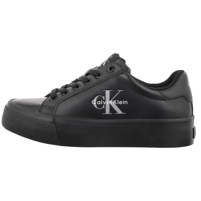 Sneakersy Calvin Klein Vulc Flatform Laceup Low Lth Triple Black HW0HW03159 0GJ – zdjęcie 2