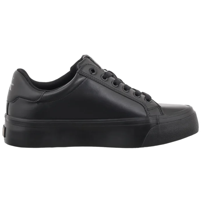 Sneakersy Calvin Klein Vulc Flatform Laceup Low Lth Triple Black HW0HW03159 0GJ – zdjęcie 3
