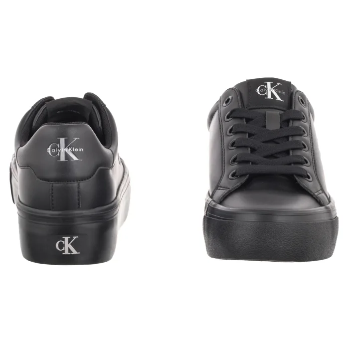 Sneakersy Calvin Klein Vulc Flatform Laceup Low Lth Triple Black HW0HW03159 0GJ – zdjęcie 4