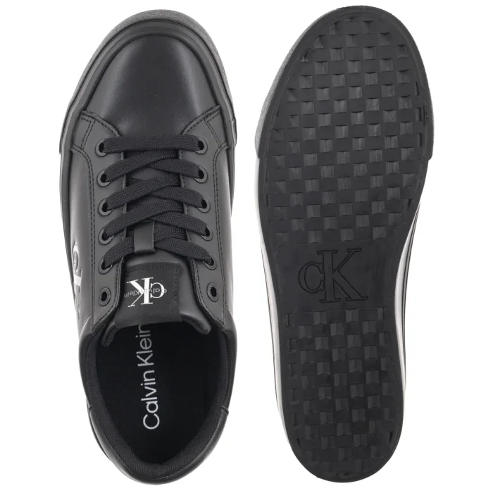 Sneakersy Calvin Klein Vulc Flatform Laceup Low Lth Triple Black HW0HW03159 0GJ – zdjęcie 5