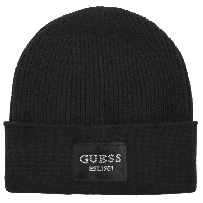 Czapka Guess Knitted Beanie AW5631 VIS01 BLA – zdjęcie 1