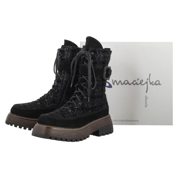 Workery Maciejka Czarne 07607-01/00-8 – zdjęcie 6