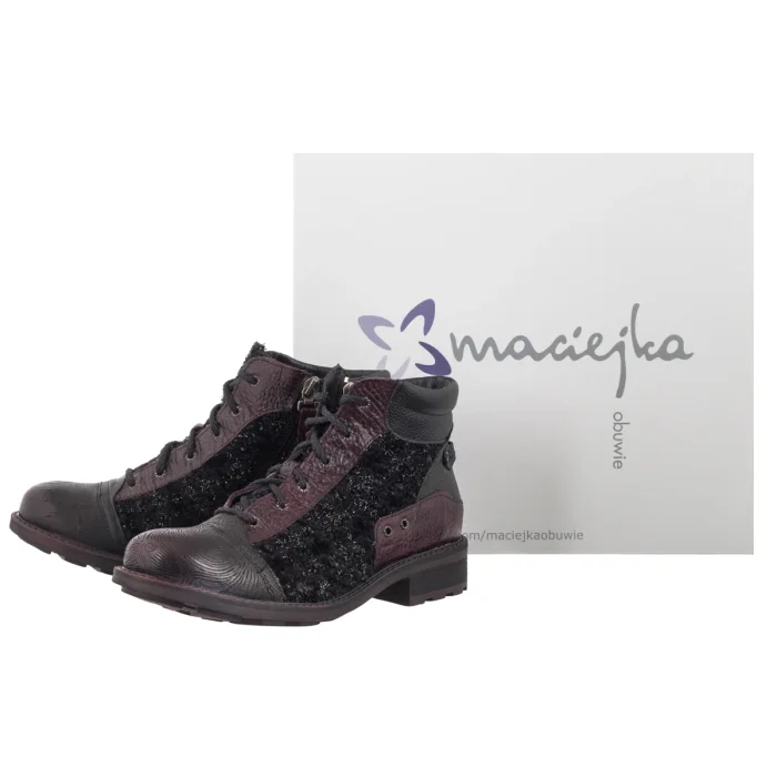 Botki Maciejka Bordowe 07606-23/00-8 – zdjęcie 6