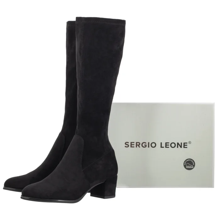 Kozaki Sergio Leone Czarne KZ 205  – zdjęcie 6