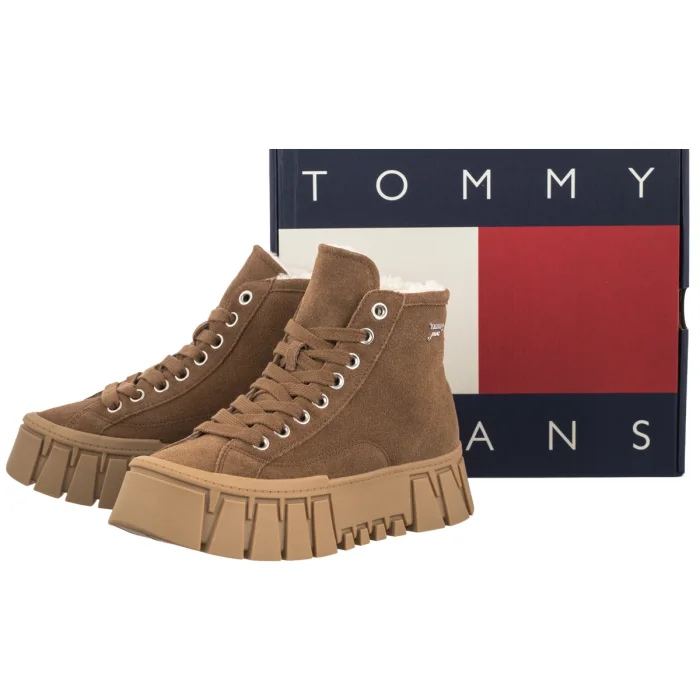 Trzewiki Tommy Hilfiger Tjw Platform Sneaker Mc Wl Warm Khaki EN0EN03134 GWI – zdjęcie 6