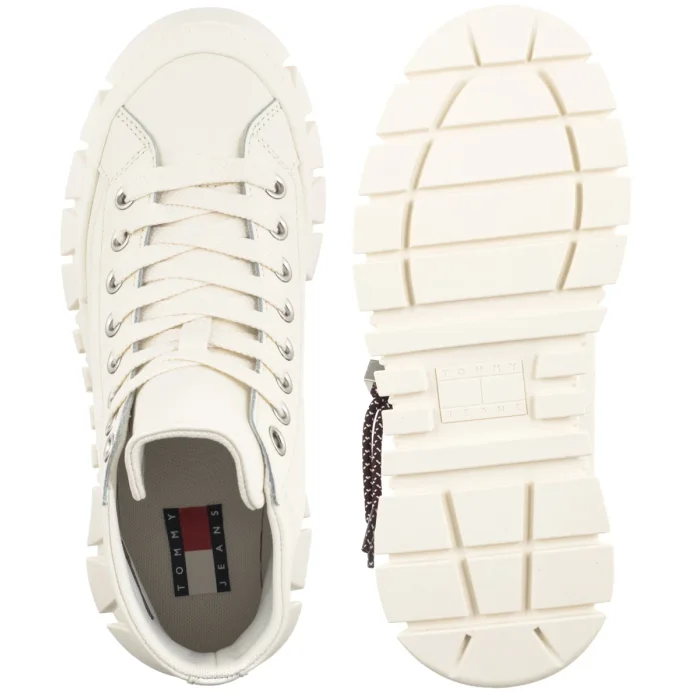 Sneakersy Tommy Hilfiger Tjw Platform Sneaker Leather Mc Ivory EN0EN03133 YBI – zdjęcie 5