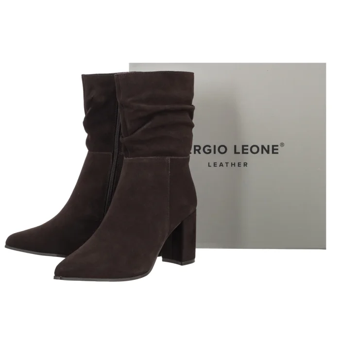 Botki Sergio Leone Brązowe BT-02-S – zdjęcie 6